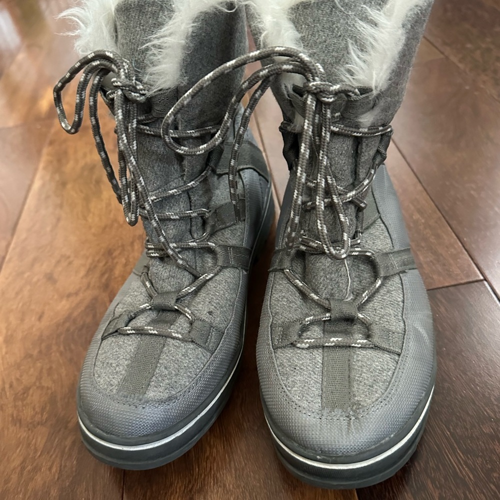Women's Gray Winter Boots